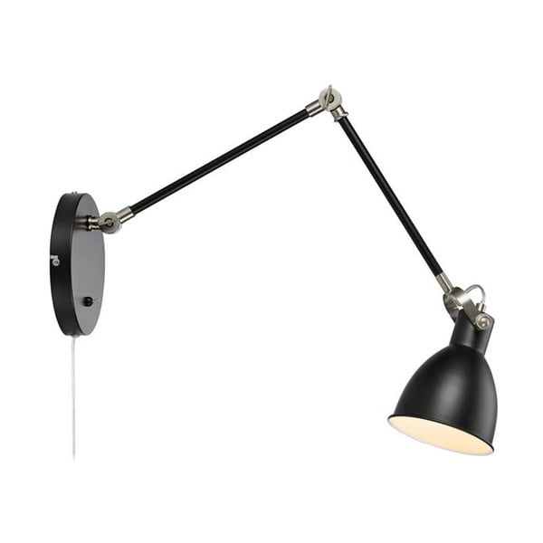 Черна стенна лампа , дължина на рамото 84,5 cm House - Markslöjd