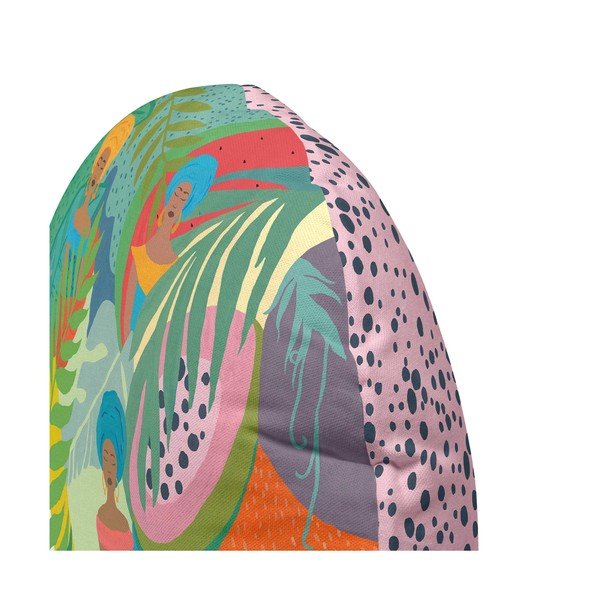 Bavlněný oboustranný polštář HF Living Zuly Jungle, ⌀ 50 cm-image-2