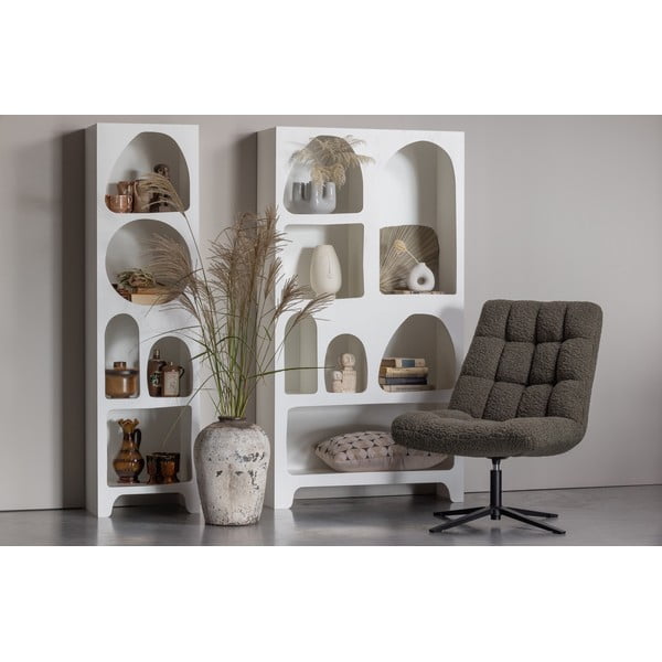 Бял шкаф за книги 48x180 cm Caz - WOOOD-image-1