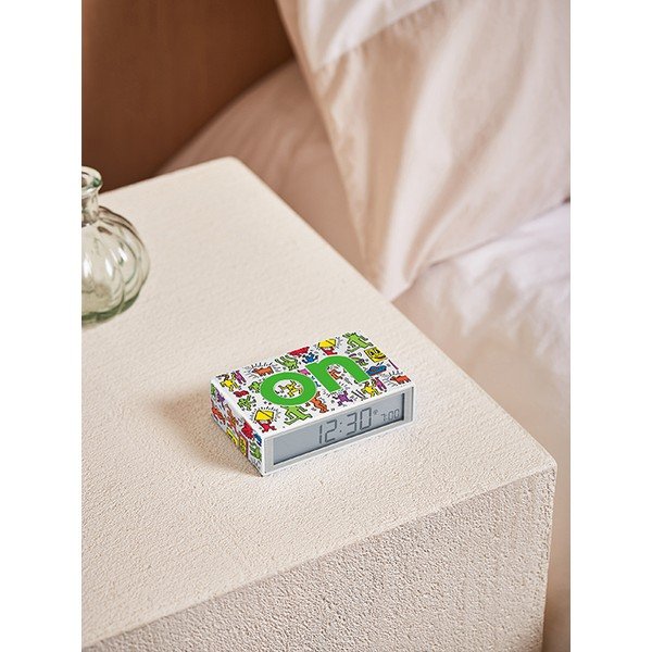 Дигитална настолна аларма Flip+ Lexon x Keith Haring - Happy – Lexon-image-1