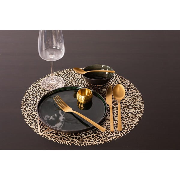 Подложка за хранене в златисто, ⌀ 38 cm - Tiseco Home Studio-image-1