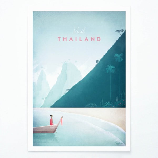 Плакат , 50 x 70 cm Thailand - Travelposter