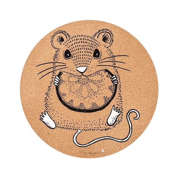 Коркова подложка за хранене Мишка, ⌀ 37 cm - Bloomingville