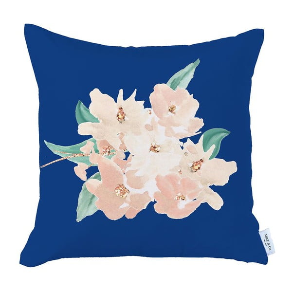 Синя и розова калъфка за възглавница Blossom, 43 x 43 cm Honey - Mike & Co. NEW YORK