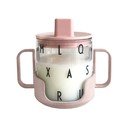 Розова бебешка чаша Grow With Your Cup Grow with Your Cup - Design Letters
