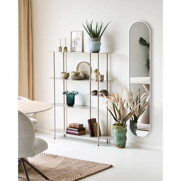 Бежов метален стелаж 118x139x31 cm Rieti – House Nordic-image-1