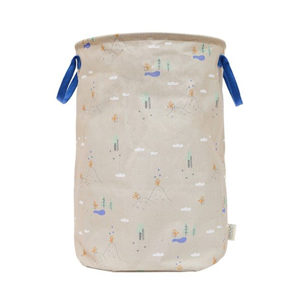 Бежова текстилна детска кошница за играчки ø 38x54 cm Foxy – OYOY Mini