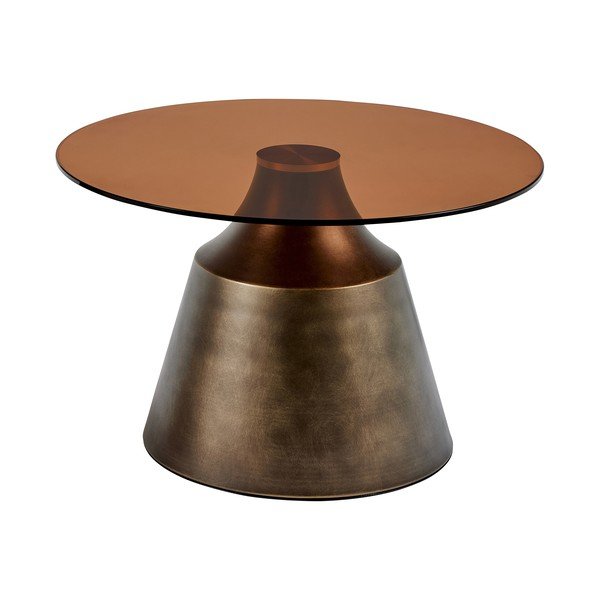 Кафява стоманена кръгла масичка за кафе ø 70 cm Dunsley – Actona