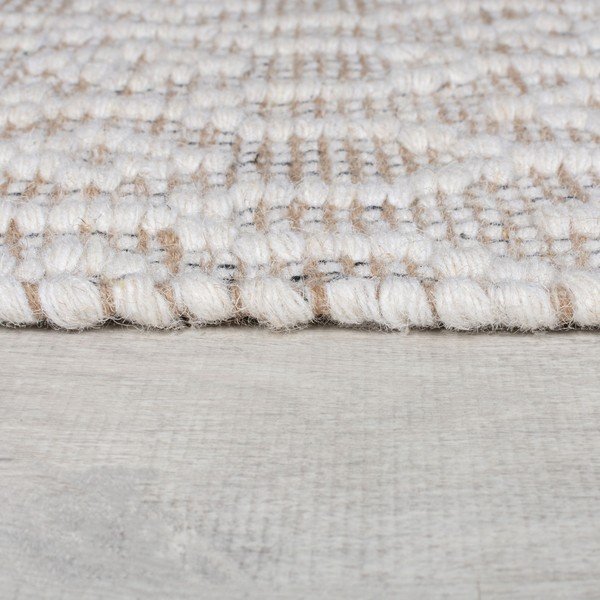 Светлосив ръчно изработен вълнен килим 80x150 cm Dream – Flair Rugs-image-4