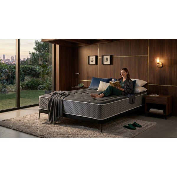Двустранен матрак , 180 x 200 cm Premium Black Multizone - Moonia-image-1