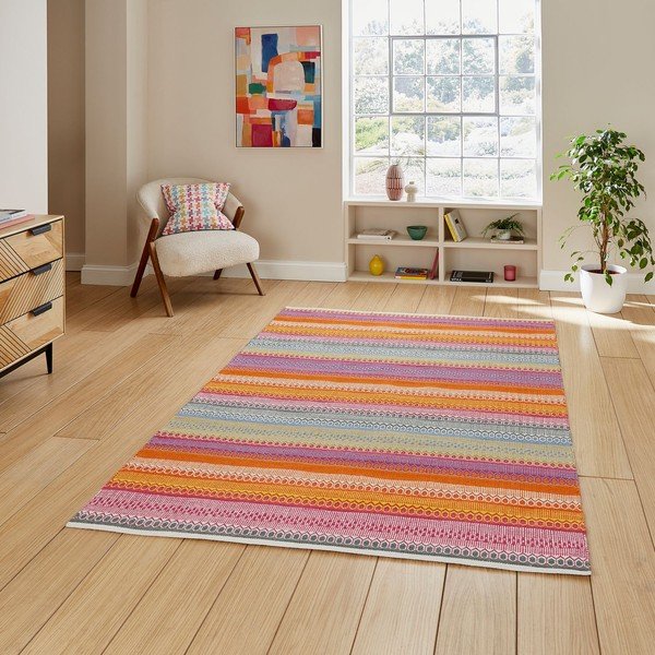 Ръчно изработен памучен килим 120x170 cm Cascade Bright Multi – Think Rugs-image-1