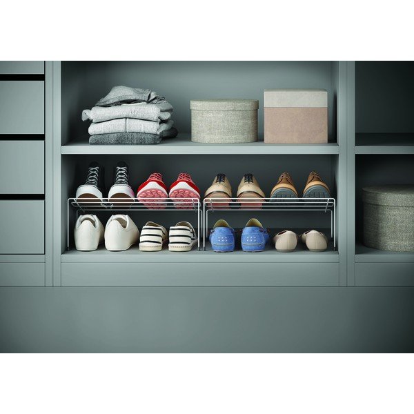 Комплект от 2 бели стойки за обувки от неръждаема стомана Cipok - Metaltex-image-2