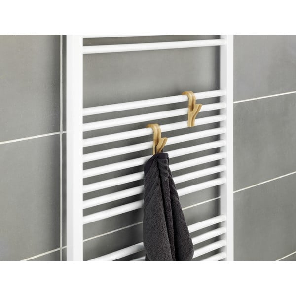 Висящи бамбукови куки в комплект от 2 бр. в естествен цвят – Wenko-image-4