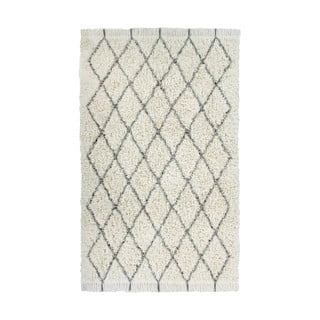 Кремав ръчно изработен вълнен килим подходящ за пране 200x300 cm Berber Soul – Lorena Canals