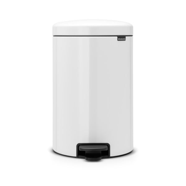 Бяло стоманено кошче за боклук с педал 20 l NewIcon – Brabantia-image-3