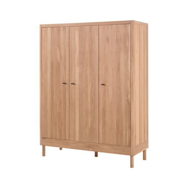 Детски гардероб от масивен дъб в естествен цвят 146x190x55 cm Forrest – Vipack