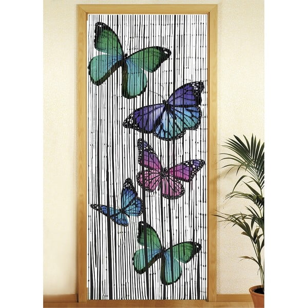 Бамбукова завеса за врата 200x90 cm Butterflies - Maximex-image-1
