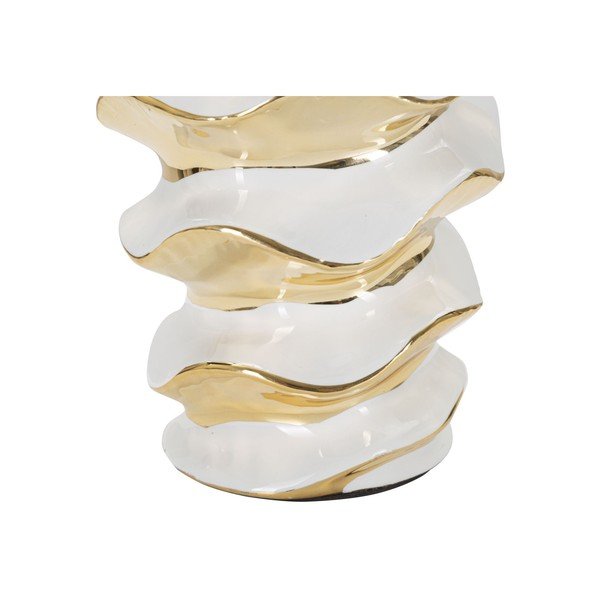 Бяла/златистa керамична настолна лампа с текстилен абажур (височина 53 cm) Glam Space – Mauro Ferretti-image-4