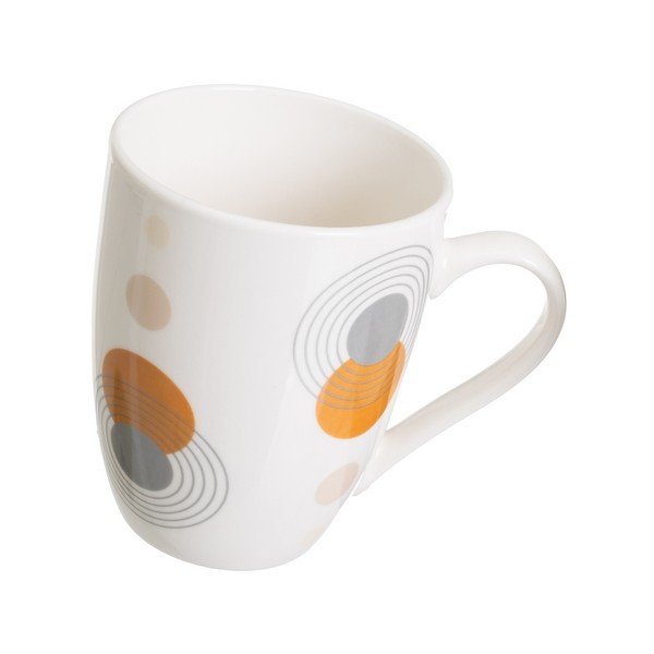 Бели глинени чаши в комплект от 4 бр. 350 ml Sunset – Casa Selección-image-1