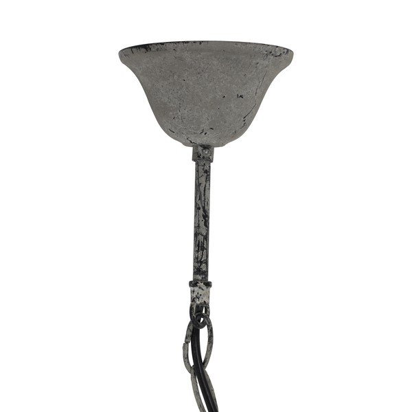 Бяло висящо осветително тяло с метален абажур ø 36 cm Luna – Light & Living-image-3