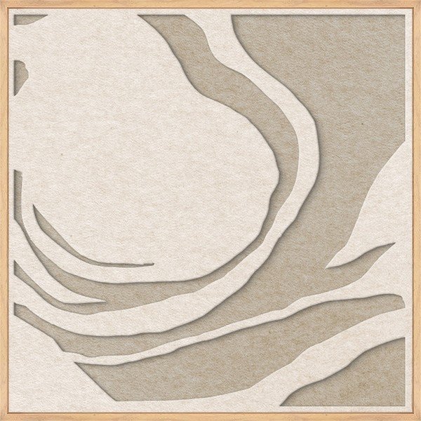 3D картина с включена рамка/акустична 62x62 cm Silent Whisper 1 – Malerifabrikken