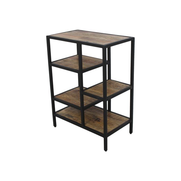 Библиотека за книги от необработен махагон HSM collection Levels, височина 80 cm - HSM collection-image-2