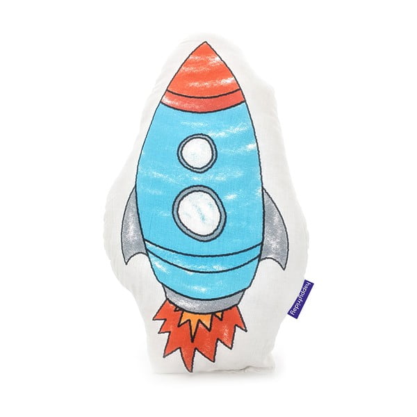 Памучна възглавница 40 x 30 cm Space Rocket - Mr. Fox