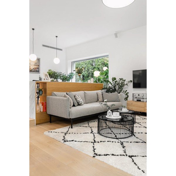 Бежов и черен килим , 160 x 230 cm Hash - Mint Rugs-image-3