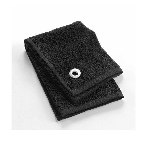 Черна памучна кърпа от тери 50x50 cm Cuistot – douceur d'intérieur