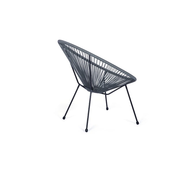 Сив градински фотьойл от изкуствен ратан Avocado - Bonami Selection-image-3