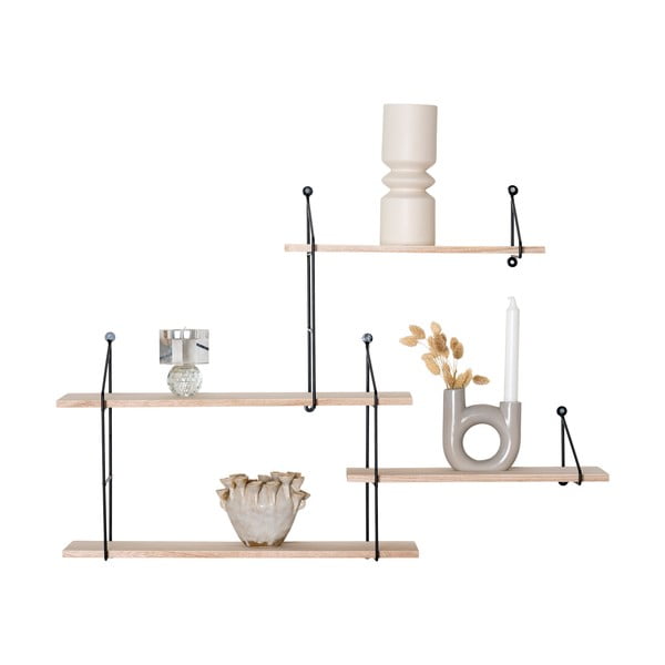 Черен рафт от масивна дървесина Pavlovnia Harlem Hyde - House Nordic-image-2