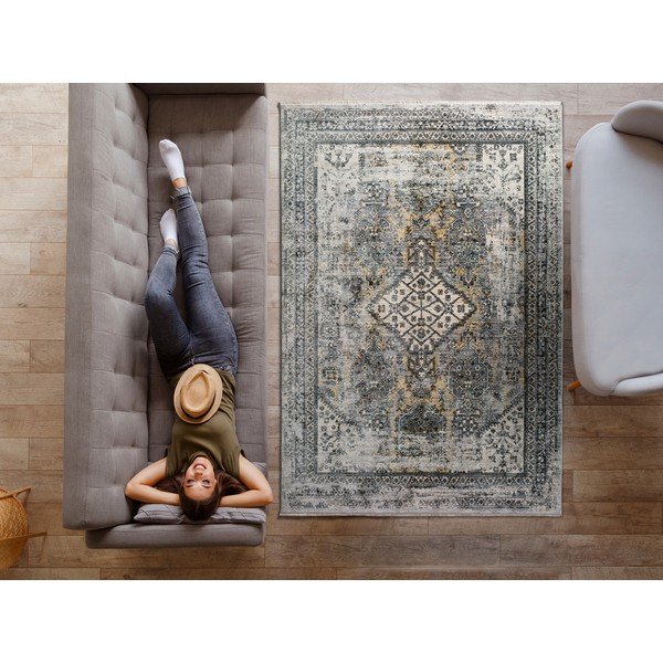 Сив килим Alana Boho, 140 x 200 cm - Universal-image-1