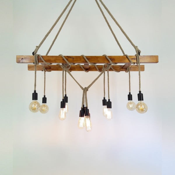 Таванна лампа от масивен бор Merdiven - All Design-image-1