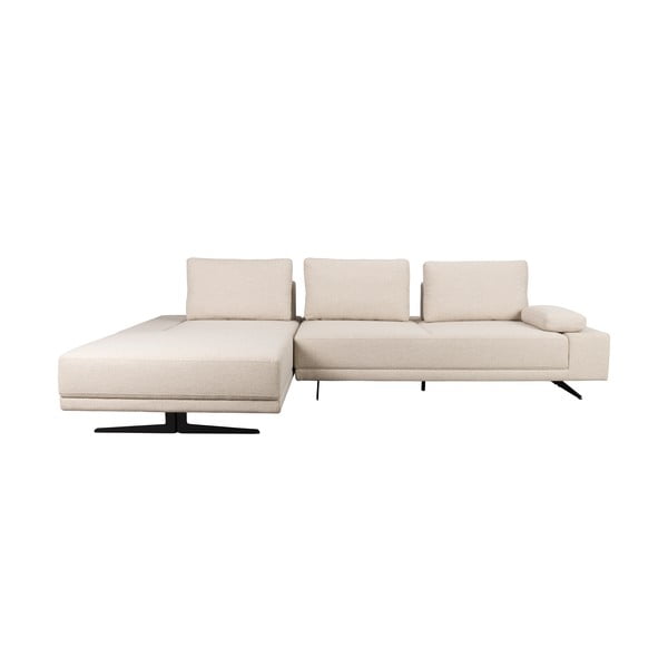 Кремав ъглов диван (ляв ъгъл) Shelly – Dutchbone