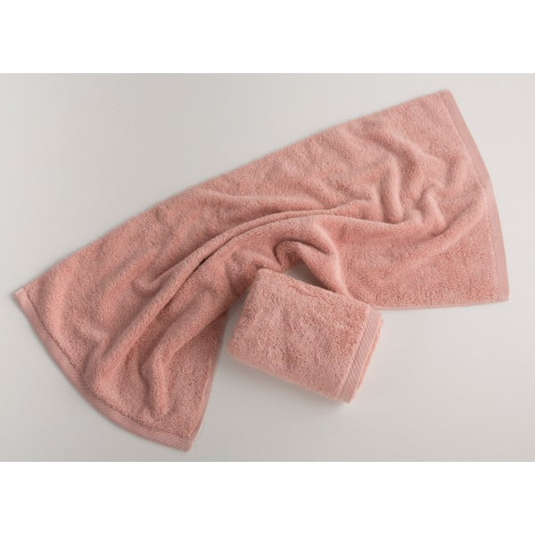 Розова памучна кърпа , 50 x 100 cm Lisa Coral - El Delfin