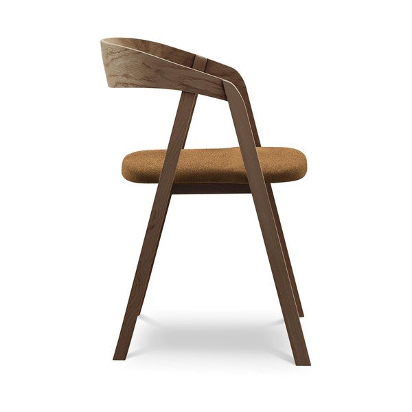 Теракотен трапезен стол от масивна дървесина Erika – Makamii-image-2