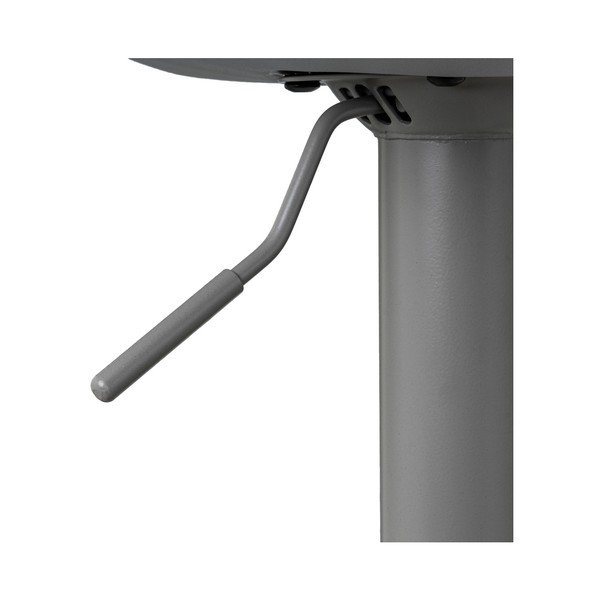 Сиви бар столове в комплект от 2 бр. с регулируема височина от имитация на кожа (височина на седалката 56,5 cm) – Casa Selección-image-3