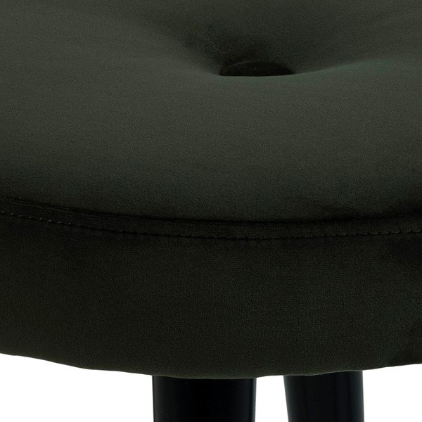 Табуретка от черно кадифе Frisco - Actona-image-4