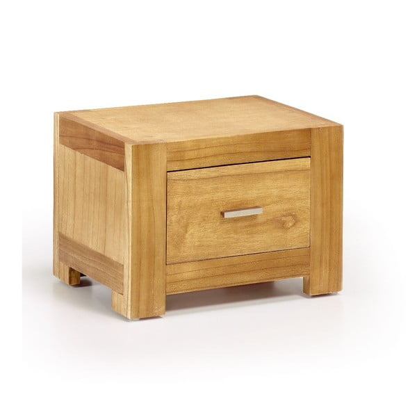 Noční stolek ze dřeva mindi Moycor Natural, výška 35 cm