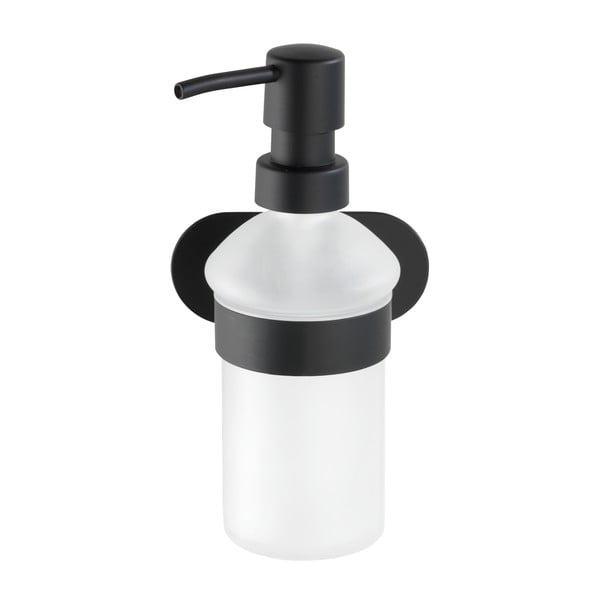 Стенен дозатор за сапун с матово черен държач от неръждаема стомана Turbo-Loc® Orea - Wenko-image-2