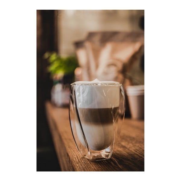 Комплект от 2 чаши за лате с двойни стени, 300 ml - Vialli Design-image-3