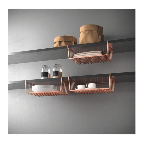 Кутия за окачване в меден цвят , дължина 40 cm Kanguro - Metaltex-image-3