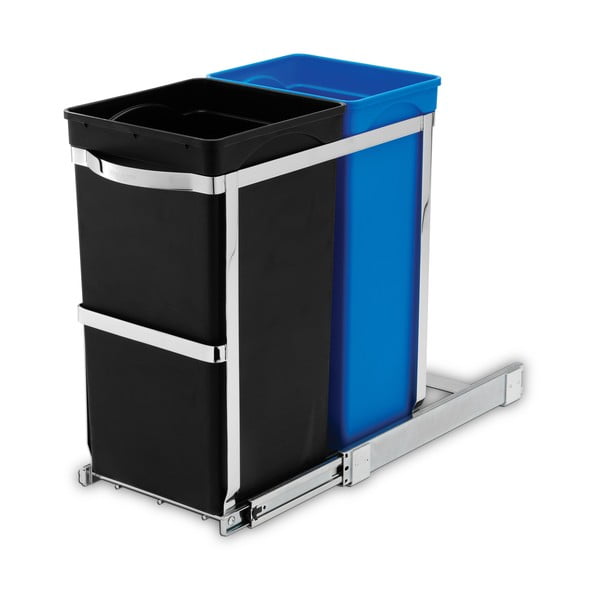 Пластмасов контейнер за отпадъци 35 л Dual - simplehuman-image-4