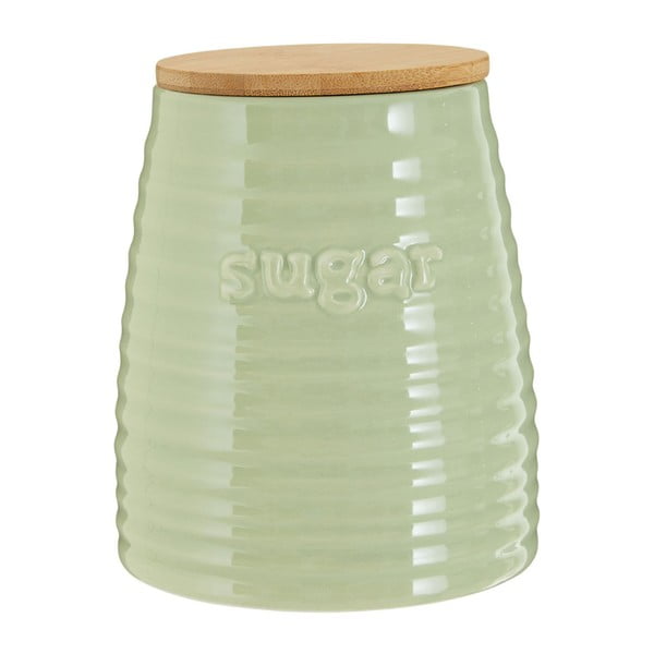 Светлозелен буркан за захар с бамбуков капак , 950 ml Winnie - Premier Housewares
