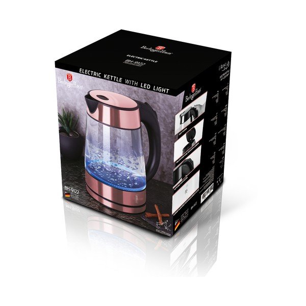 Розова електрическа кана 1,7 л I-Rose Edition - BerlingerHaus-image-4