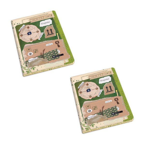 Тетрадки в комплект от 2 бр. 192 страници A6 Rispetto – Kartos-image-1