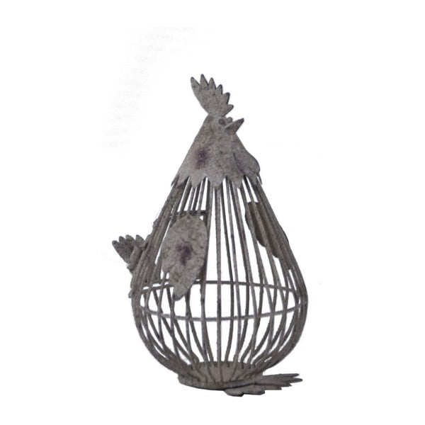 Метална декорация във формата на кокошка , 15 x 26 cm - Ego Dekor