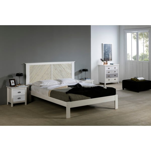 Бяло двойно легло Roma, 140 x 190 cm - Marckeric-image-1