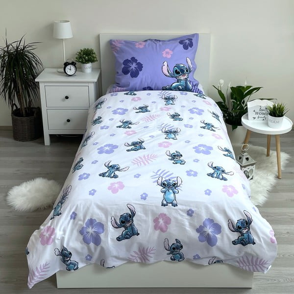Памучно детско спално бельо за единично легло 140x200 cm Lilo and Stitch - Jerry Fabrics-image-2