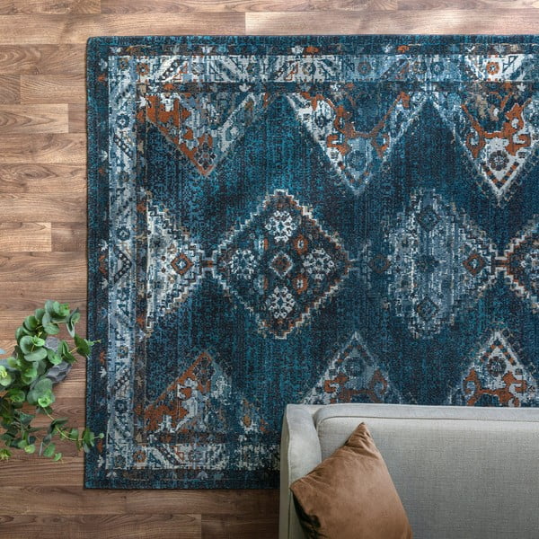 Син килим 170x120 cm Zola - Asiatic Carpets-image-1